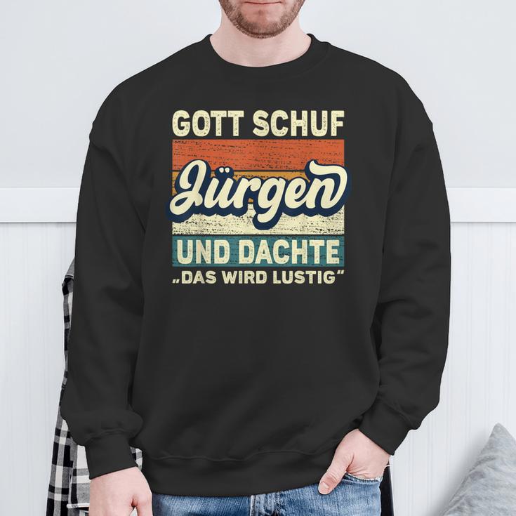 Jürgen Name Saying Gott Schuf Jürgen S Sweatshirt Geschenke für alte Männer