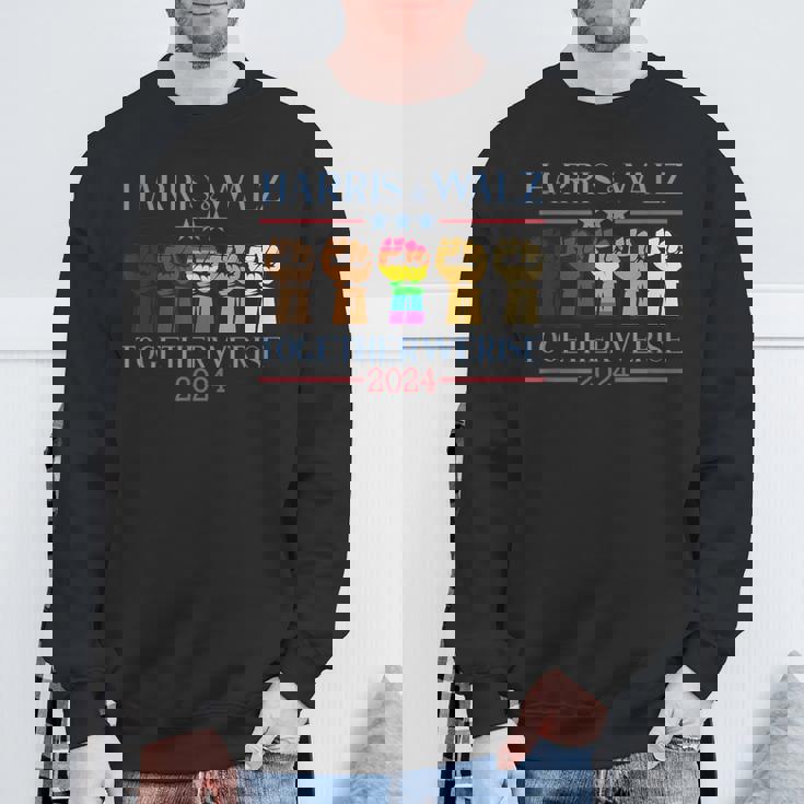 Kamala Harris Tim Walz 2024 Lgbt Harris Walz 2024 Sweatshirt Gifts for Old Men