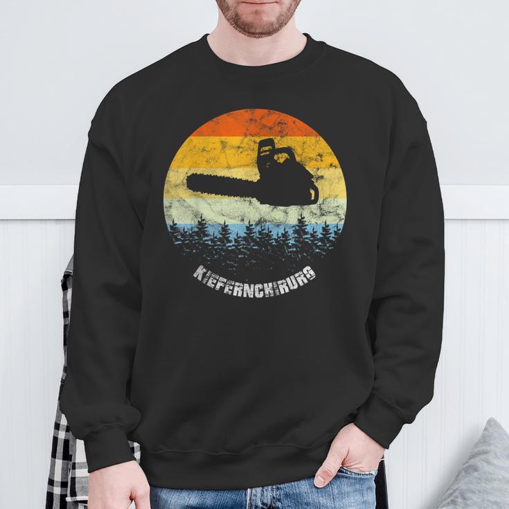 Kiefernchirurg Waldarbeiter Holzfäller Kettensäge Sweatshirt Geschenke für alte Männer