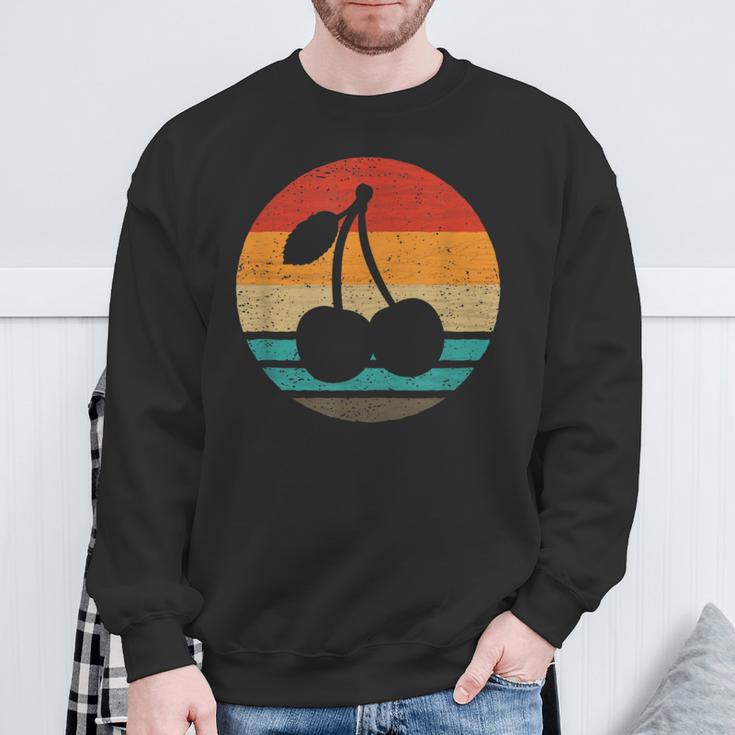 Kirschen Retro Styleintage Sweatshirt Geschenke für alte Männer