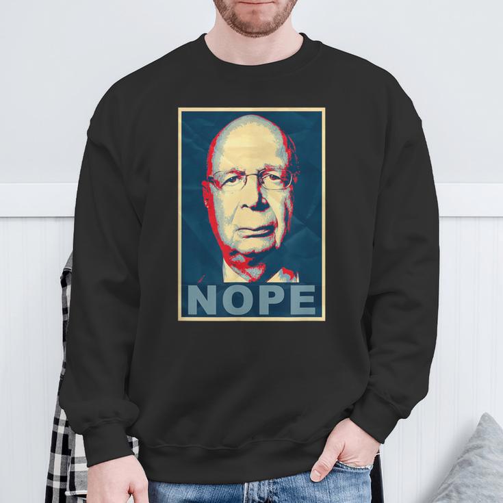 Klaus Schwab Nö Sweatshirt Geschenke für alte Männer