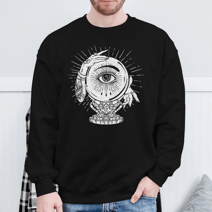 Kristallkugel-Lesung Wahrsagerin Der Wahrsagerinoraussagen Sweatshirt Geschenke für alte Männer