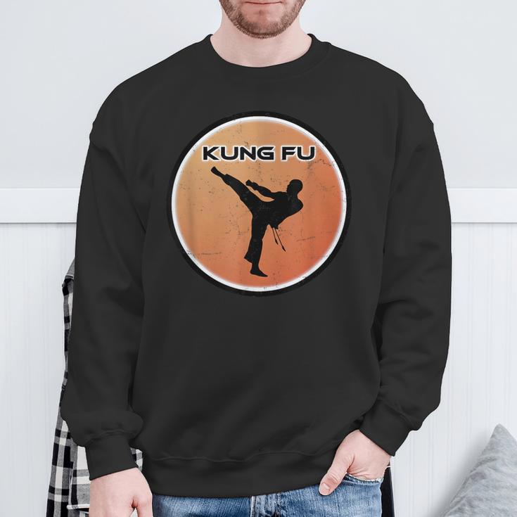 Kung Fu High Kick Sweatshirt Geschenke für alte Männer