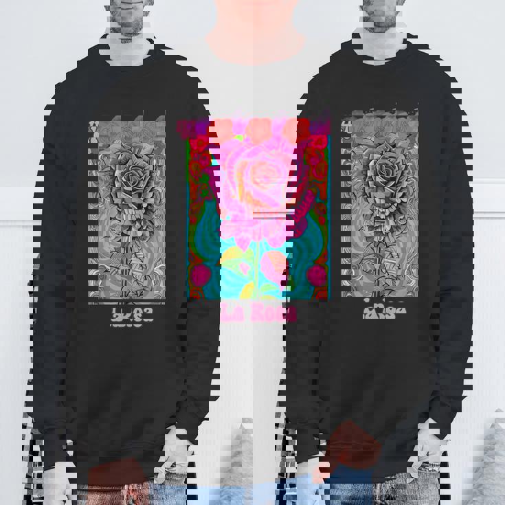 La Rosa The Rose Mexican Bingo Card In A Traditional Game Sweatshirt Gifts for Old Men