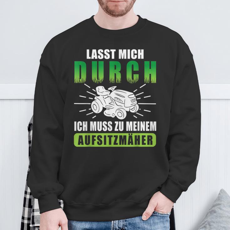 Lab Mich Durch Ich Muss Zu Meinem Ride-On Mower Sweatshirt Geschenke für alte Männer