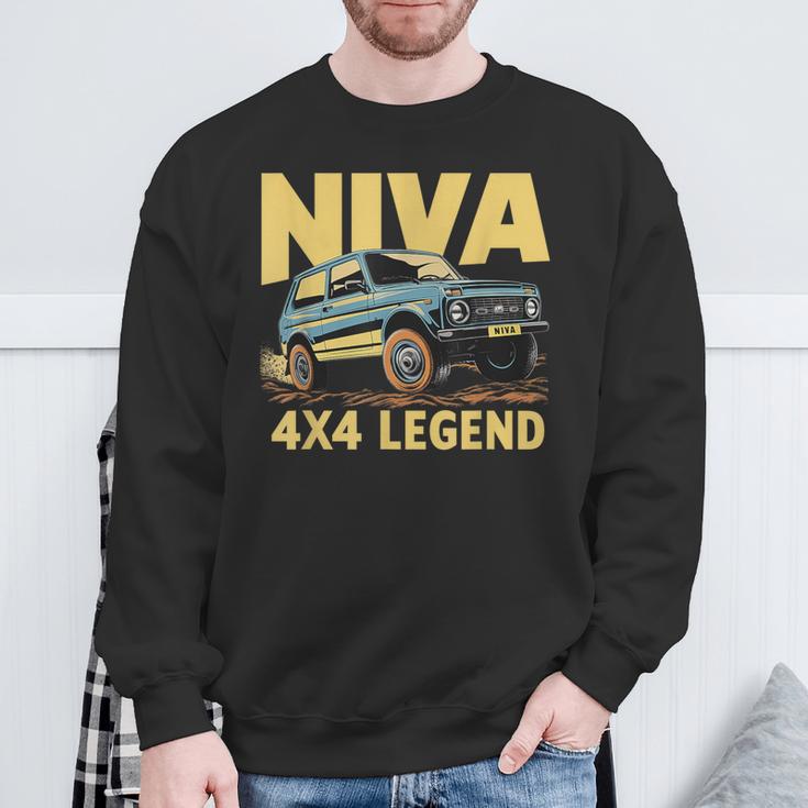 Lada Niva 4X4 Offroad Sweatshirt Geschenke für alte Männer