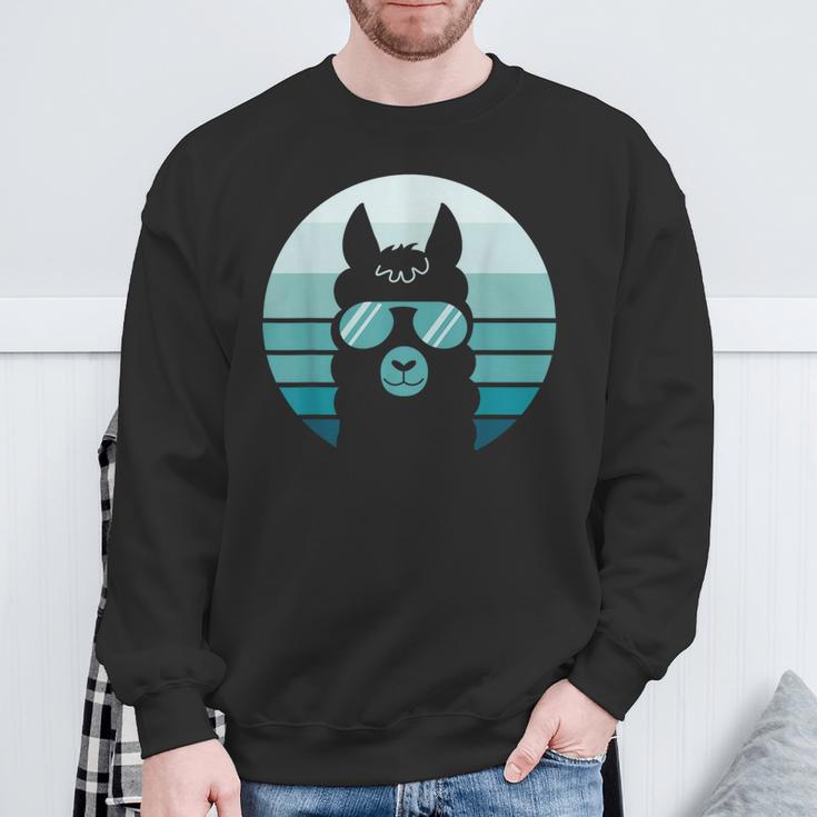 Lama Flame Alpaca Sweatshirt Geschenke für alte Männer