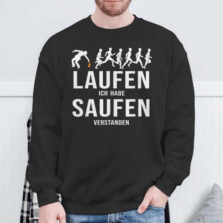 Laufen Ich Habe Saufenersten Party Suff Alcohol Sweatshirt Geschenke für alte Männer