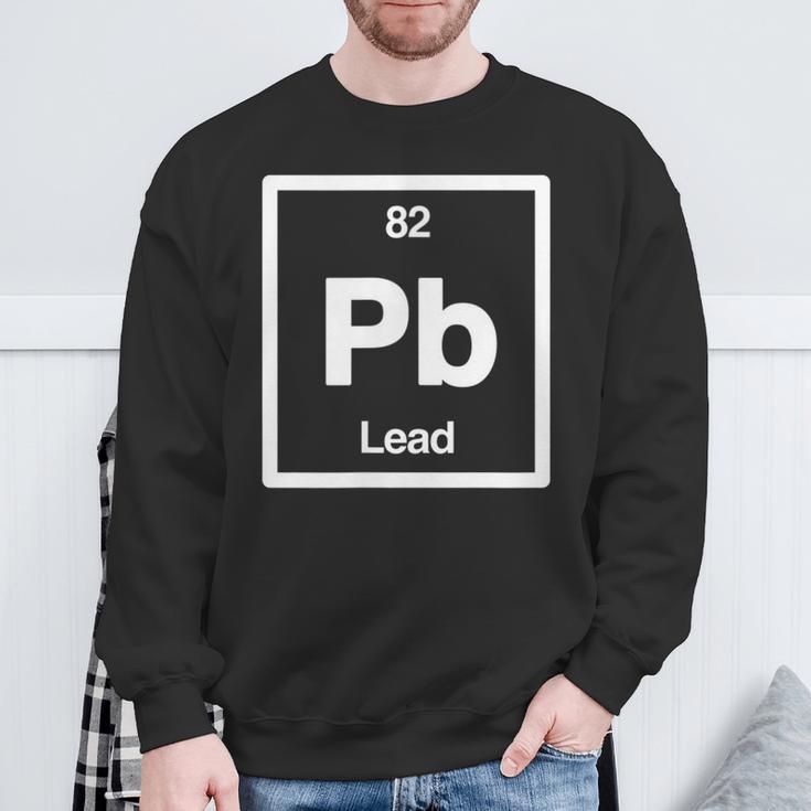 Lead Pb Periodic Table Of Elements Science Sweatshirt Geschenke für alte Männer