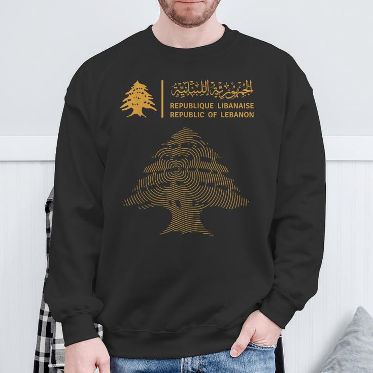 Lebanon Lebanon Flag Lebanon Flag Sweatshirt Geschenke für alte Männer