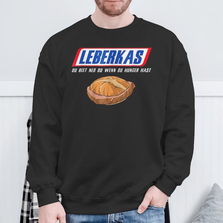 Leberkas Du Bist Ned Du Wenn Du Hunger Hast Sweatshirt Geschenke für alte Männer