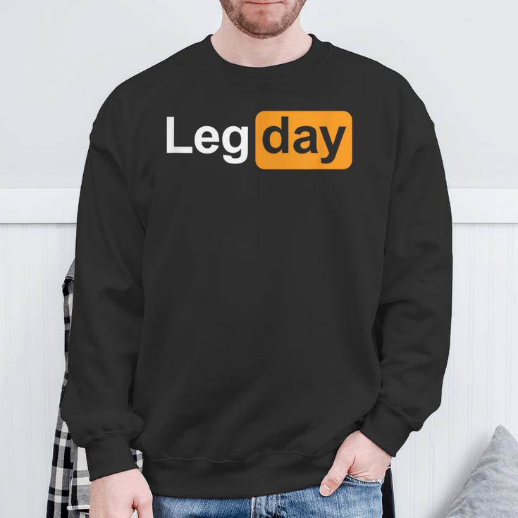 Leg Day Squats Sweatshirt Geschenke für alte Männer