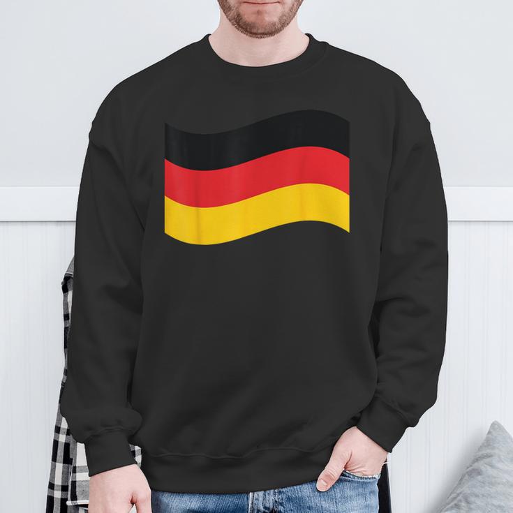 Leuchtendes Herz Deutsche Flagge Colours Germany Fan Sweatshirt Geschenke für alte Männer