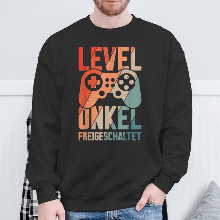 Level Onkel Freigeschaltet Du Wirst Onkel Sweatshirt Geschenke für alte Männer