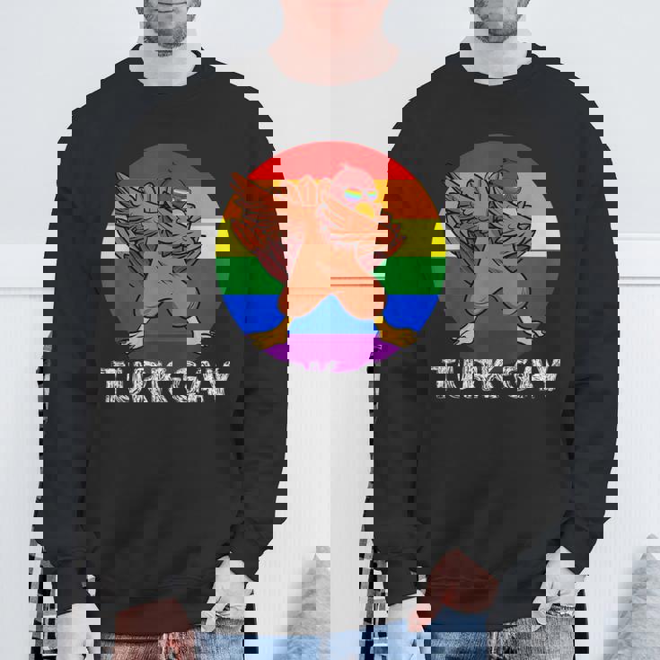 Lgbt Pride Gay Lesbian Turkey Matching Thanksgiving Sweatshirt Gifts for Old Men