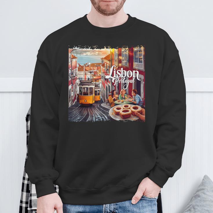 Lisbon Portugal Sweatshirt Geschenke für alte Männer