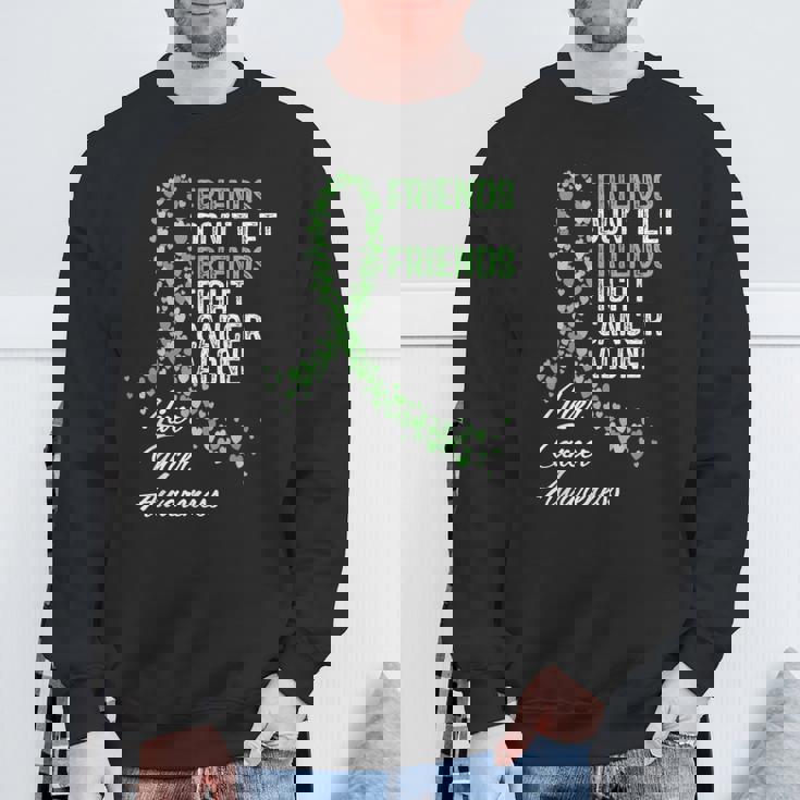 Liver Cancer Awareness Friends Fighter Warrior Support Sweatshirt Gifts for Old Men