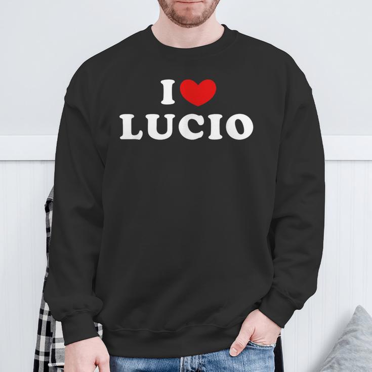 I Love Lucio I Love Lucio Sweatshirt Geschenke für alte Männer