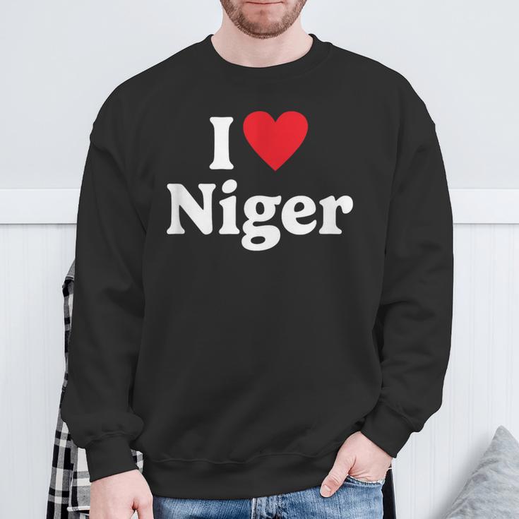 I Love Niger Sweatshirt Geschenke für alte Männer