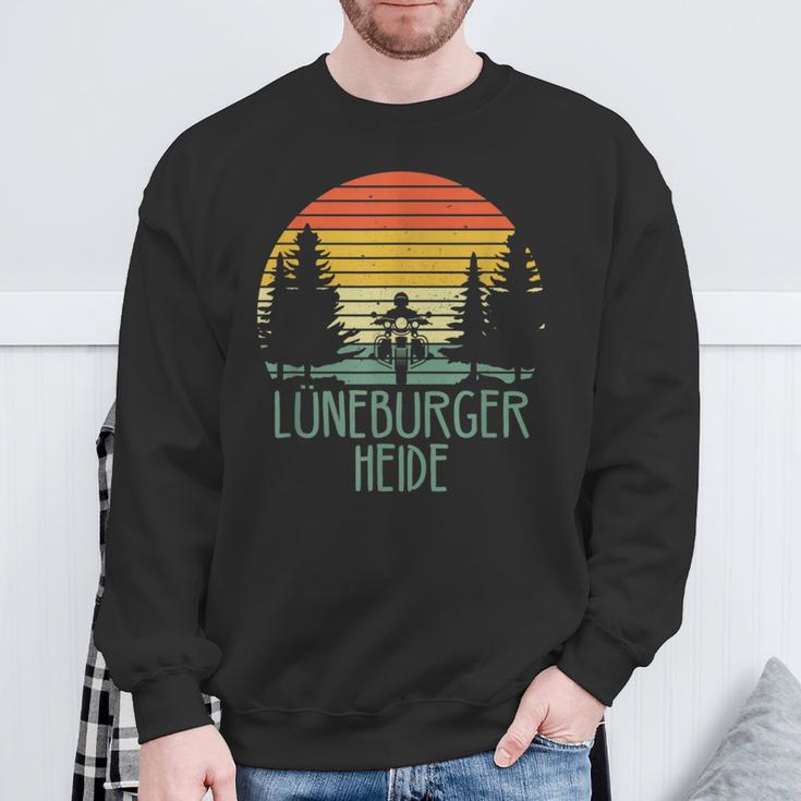 Lüneburg Heide I Celle Motorcycle For Hikers And Biker Sweatshirt Geschenke für alte Männer