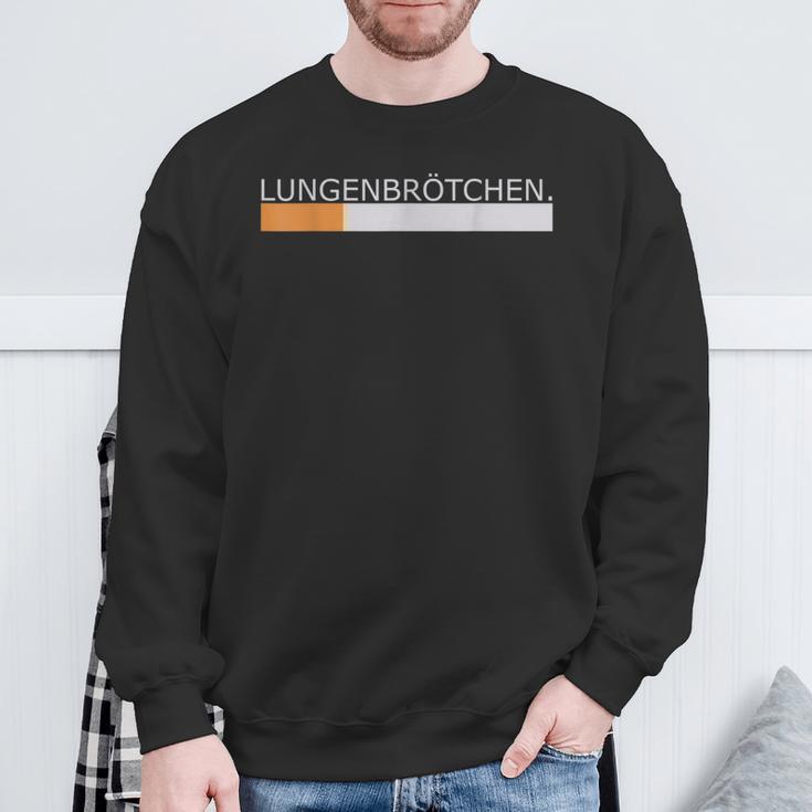 Lungsbrötchen Cigarette Smoking Slogan Sweatshirt Geschenke für alte Männer