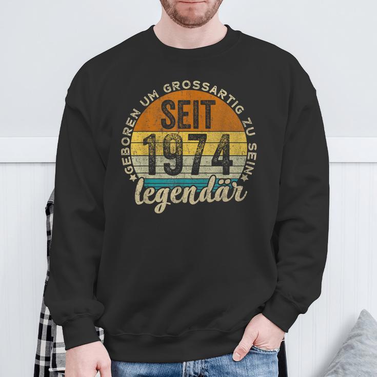 Lustiger 50 Geburtstag -Intage 1974 Geburtstag 50 Jahre Sweatshirt Geschenke für alte Männer