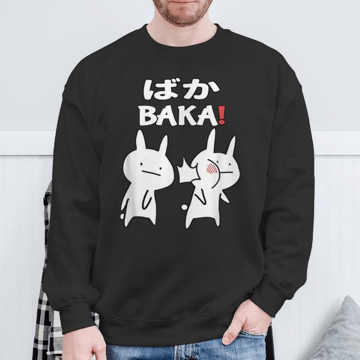 Lustiges Japan Baka Rabbit Ohrfeigen Anime And Manga S Sweatshirt Geschenke für alte Männer