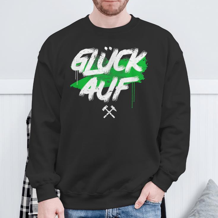 Mallet And Iron Glück Auf Erzgebirge S Sweatshirt Geschenke für alte Männer