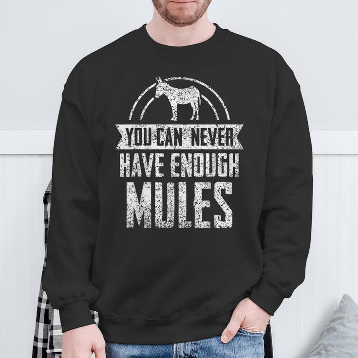 Man Kann Nie Genug Maultiere Haben Liebhaber Cute Maultier Sweatshirt Geschenke für alte Männer