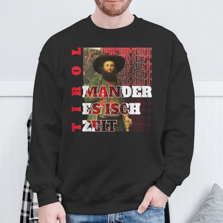 Mander Es Isch Zeit Andreas Hofer Tirol Sweatshirt Geschenke für alte Männer