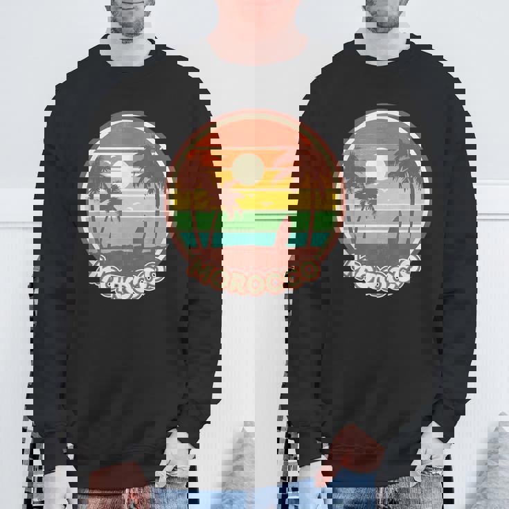 Maroc Beach Cool Retro Surf Souvenir Cadeau Sweater e Cadeaux pour les vieillards