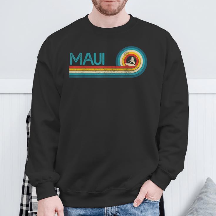 Maui Hawaiiintage Surfer Souvenir Surf Sweatshirt Geschenke für alte Männer