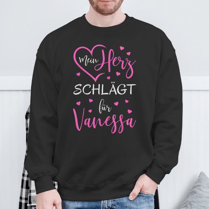 Mein Herz Schlägt Füranessa I Love I Loveanessa Sweatshirt Geschenke für alte Männer