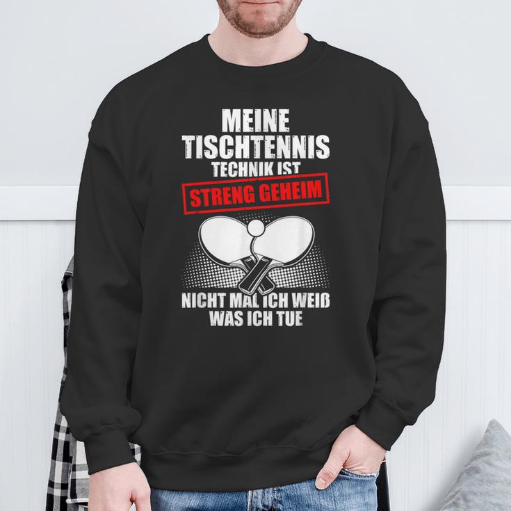 Meine Tischtennis Technik Sweatshirt Geschenke für alte Männer