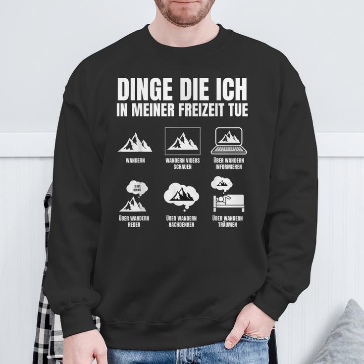 In Meiner Freizeit Hiking Hiking Mountains Sweatshirt Geschenke für alte Männer