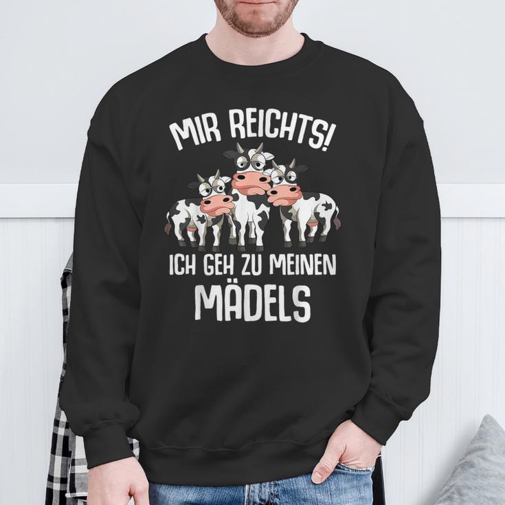 Mir Reichts Ich Geh Zu Meinen Kühen Landwirt Kühe Bauer Kuh Sweatshirt Geschenke für alte Männer