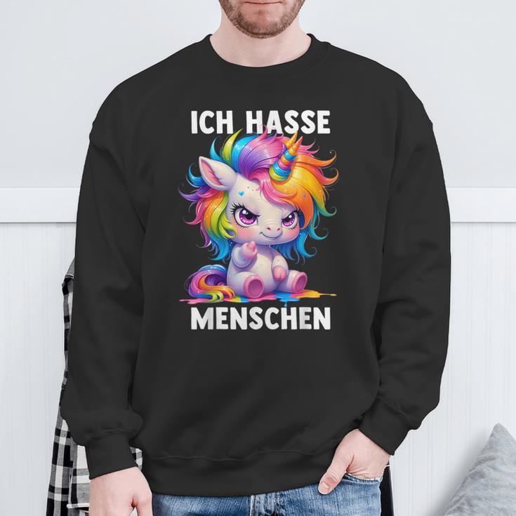 Misantroph Ich Hasse Menschen Sweatshirt Geschenke für alte Männer