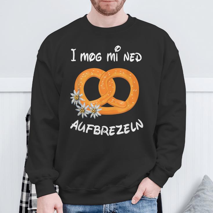 With I Mog Mi Ned Aufbrezeln Pretzel Party Costume Sweatshirt Geschenke für alte Männer