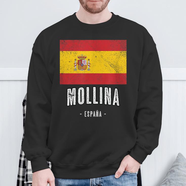 Mollina Spanien Es Flagge Stadt Bandera Sweatshirt Geschenke für alte Männer