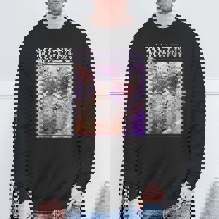 Moo-Deng The Famous Baby Pigmy Hippo Moodeng Official Sweatshirt Gifts for Old Men