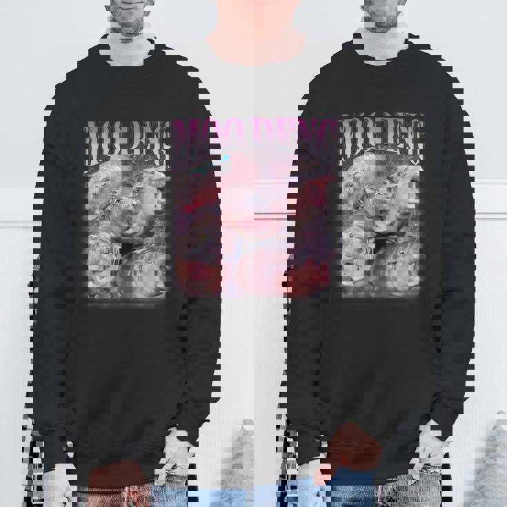 Moo-Deng The Famous Baby Pigmy Hippo Moodeng Sweatshirt Gifts for Old Men