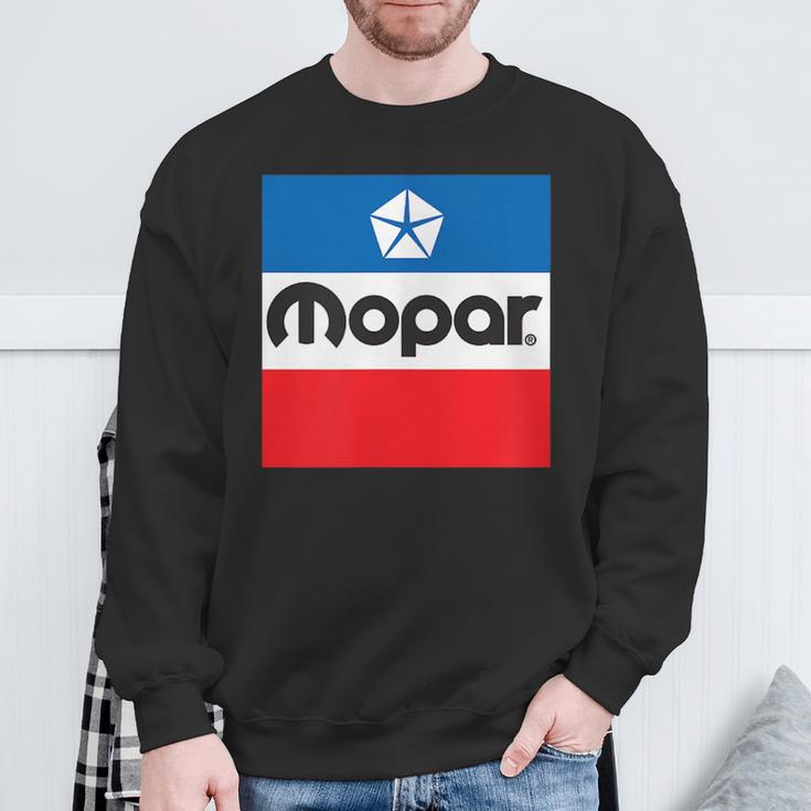 Mopar Retro Flag Logo Sweatshirt Geschenke für alte Männer