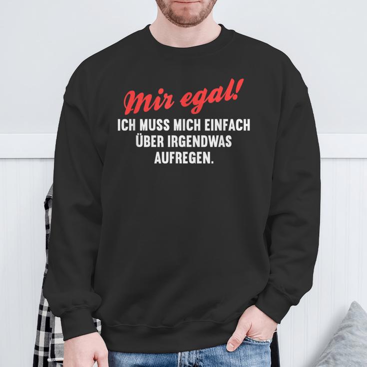 With Mosen Sich Über Alles Aufregen Meckersack Meckern S Sweatshirt Geschenke für alte Männer