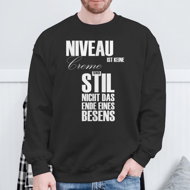 Niveau Ist Keine Creme Und Stil Nicht Den Ende Ein Broom Sweatshirt Geschenke für alte Männer