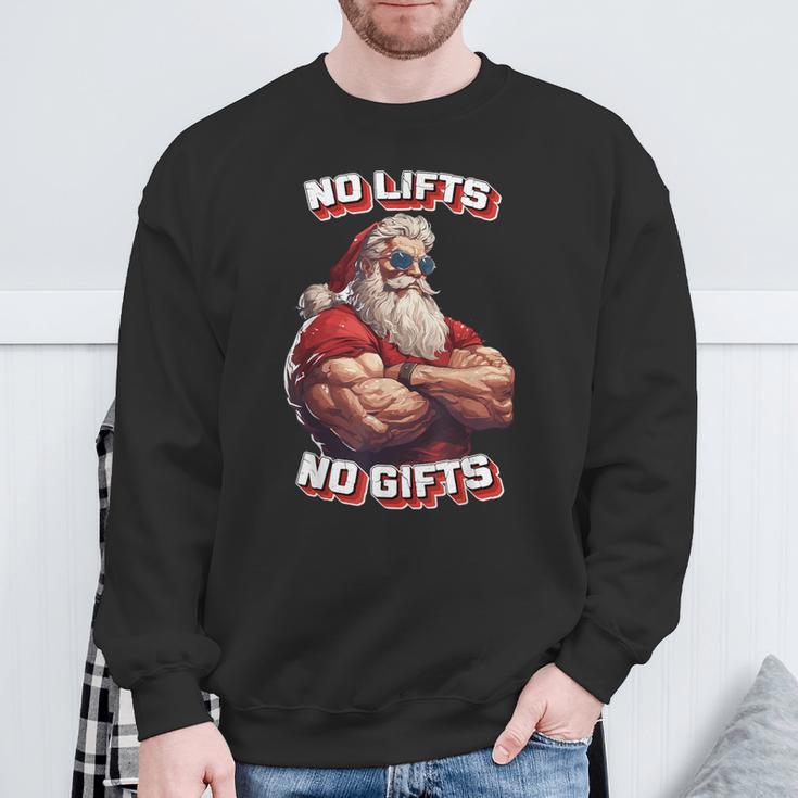 No Lifts No Buff Santa Sweatshirt Geschenke für alte Männer