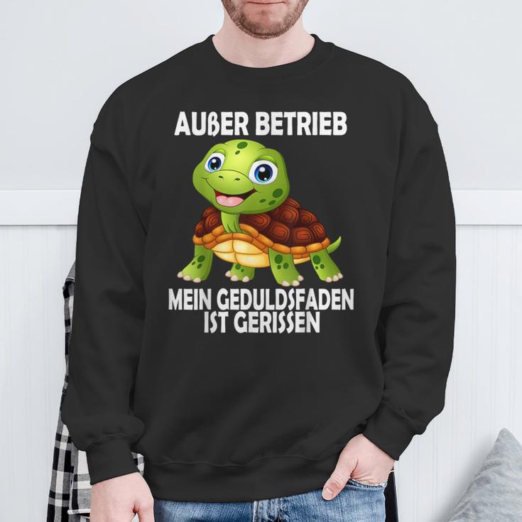 Ohne Betrieb Schildkrötle Sweatshirt Geschenke für alte Männer