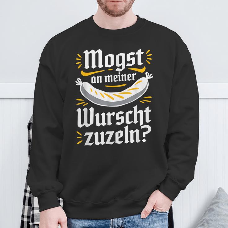 Oktoberfest Weisswurst Zuzeln Sweatshirt Geschenke für alte Männer