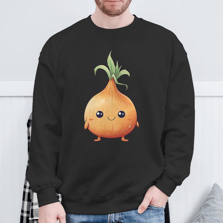 Onionegetable Gardening Onion Kawaii Sweatshirt Geschenke für alte Männer