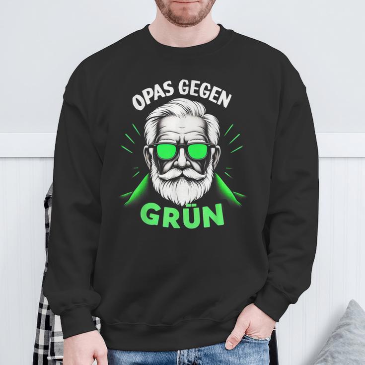 Opas Gegen Grüne Nein Danke Sweatshirt Geschenke für alte Männer