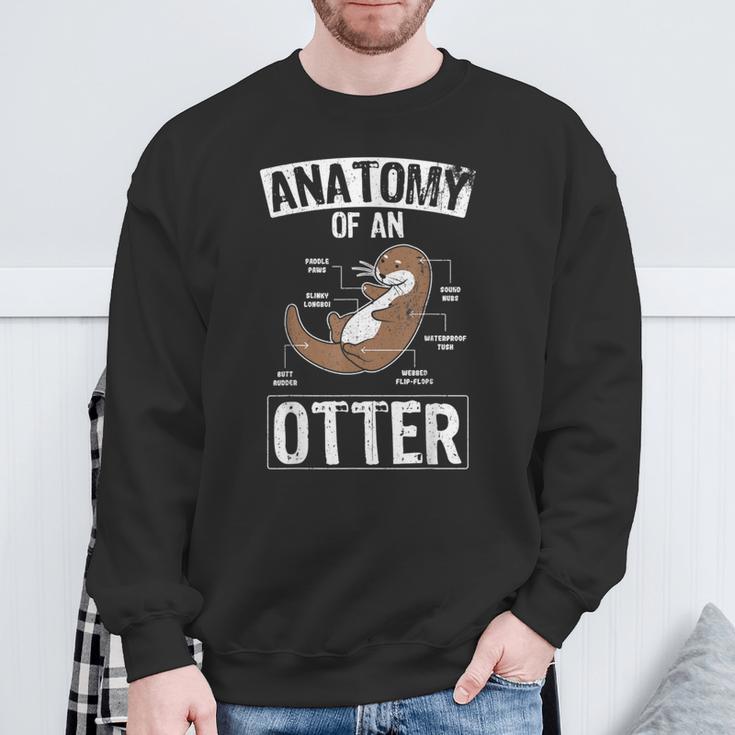 Otter Anatomy Of An Otter Cute Otter Lover Sweatshirt Geschenke für alte Männer